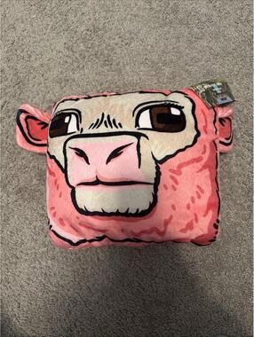 MINECRAFT Jeb Pink Sheep 2025 Movie Collectible MOJANG Blanket W/Pillow NWT!